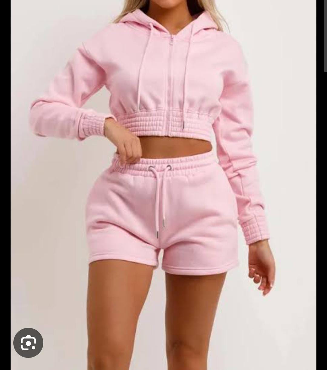 pink short set